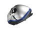 Carénages Moto Yamaha YZF R3/R25 2022-2024 - Noir Fibre de Carbone Style Argent Bleu