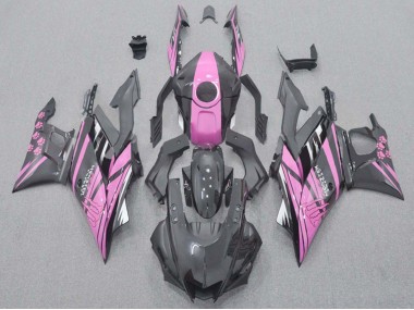 Carénages Moto Yamaha YZF R3/R25 2022-2024 - Rose Noir Monstre