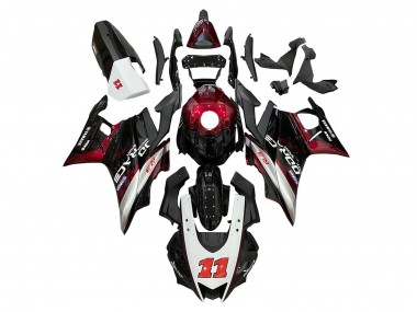 Carénages Moto Yamaha YZF R3/R25 2022-2024 - Rouge Argent Noir 11