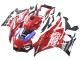 Carénages Moto Yamaha YZF R3/R25 2022-2024 - Rouge Bleu Noir Lenovo Valsir