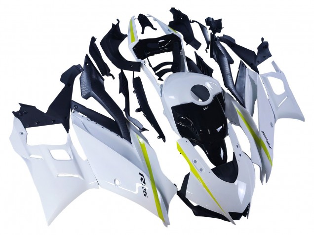 Carénages Moto Yamaha YZF R3/R25 2022-2024 - Blanc Jaune Noir