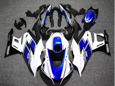 Carénages Moto Yamaha YZF R3/R25 2022-2024 - Blanc Bleu Noir Brillant Yamalube