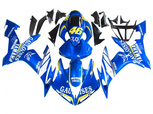 Carénages Moto Yamaha YZF 1000 R1 2004-2006 - Bleu Blanc Jaune Motul Gauloises 46