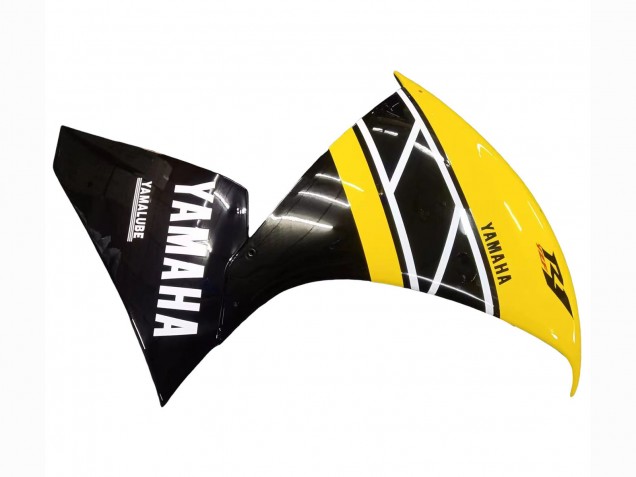 Kits Carénage Moto Yamaha YZF 1000 R1 2009-2011 - Jaune Blanc Noir Bande