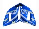 Carénages Moto Yamaha YZF 600 R6 1998-2002 - Blanc Bleu Jaune Néon Fiat Motul Michelin