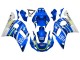 Carénages Moto Yamaha YZF 600 R6 1998-2002 - Blanc Bleu Jaune Néon Fiat Motul Michelin