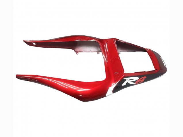 Carénages Moto Yamaha YZF 600 R6 1998-2002 - Rouge Blanc Noir Brillant