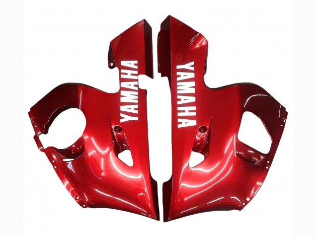 Carénages Moto Yamaha YZF 600 R6 1998-2002 - Rouge Blanc Noir Brillant