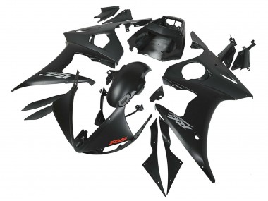 Carénages Moto Yamaha YZF R6 2003-2004 - Noir Mat