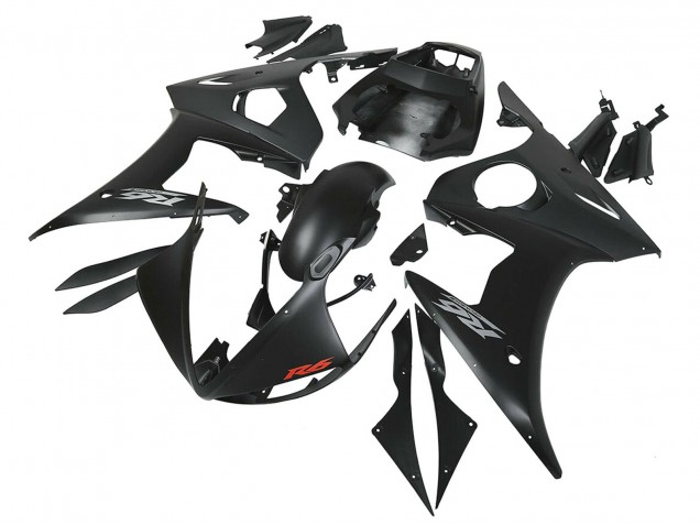 Carénages Moto Yamaha YZF R6 2003-2004 - Noir Mat