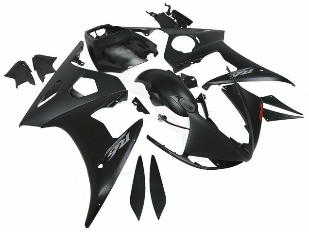 Carénages Moto Yamaha YZF R6 2003-2004 - Noir Mat