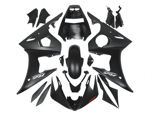 Carénages Moto Yamaha YZF R6 2003-2004 - Noir Mat