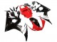 Carénages Moto Yamaha YZF R6 2003-2004 - Rouge Blanc Noir Brillant