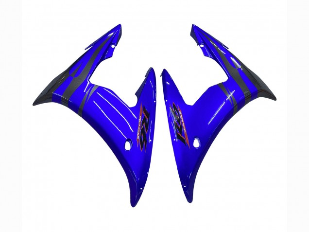 Carénages Moto Yamaha YZF R6 2003-2004 - Bleu Noir Brillant