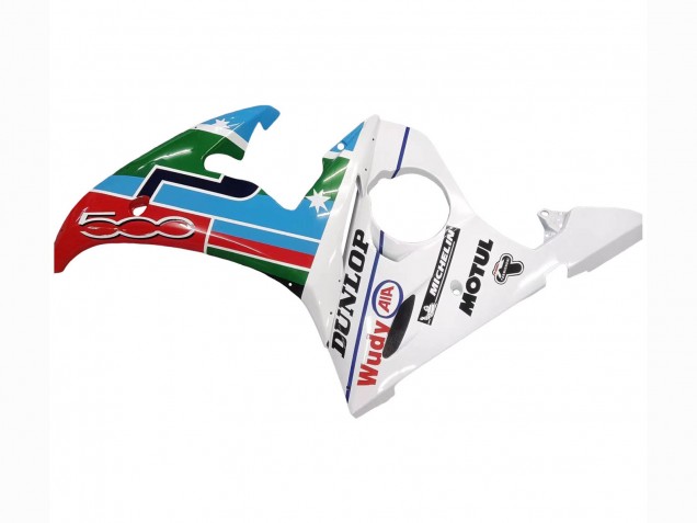 Carénages Moto Yamaha YZF R6 2003-2004 - Blanc Bleu Vert Rouge Kastinee Dunlop Motul