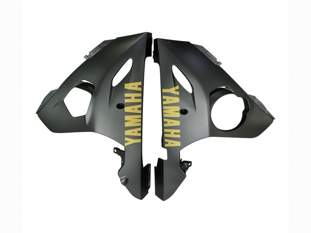 Carénages Moto Yamaha YZF R6 2003-2004 - Gris Mat Noir Mat Or Décalque