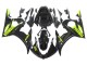Carénages Moto Yamaha YZF R6 2003-2004 - Noir Brillant Jaune Néon