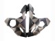 Carénages Moto Yamaha YZF R6 2003-2004 - Gris Noir Mat Geometric