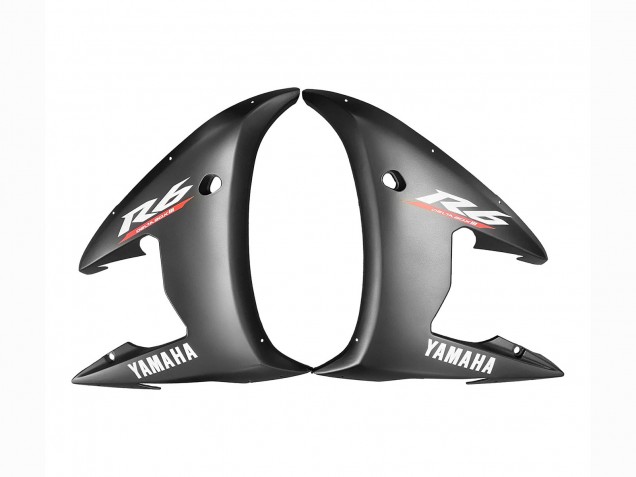 Carénages Moto Yamaha YZF R6 2003-2004 - Rouge Noir Brillant Noir Mat