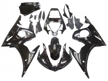 Carénages Moto Yamaha YZF R6 2003-2004 - Noir Brillant