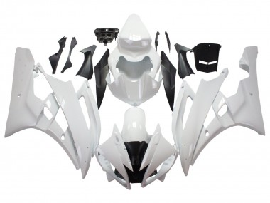 Carénages Moto Yamaha YZF 600 R6 2006-2007 - Blanc
