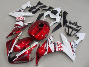 Carénages Moto Yamaha YZF R1 2004-2006 - Blanc Rouge Fiat Motul