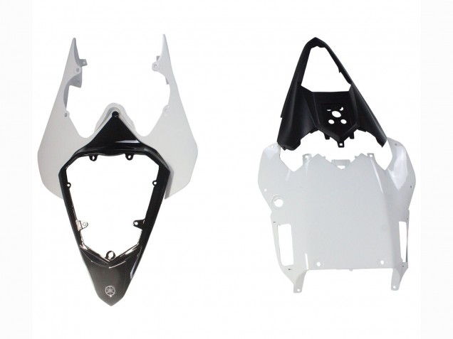 Carénages Moto Yamaha YZF 600 R6 2008-2016 - Blanc Rouge Noir Brillant