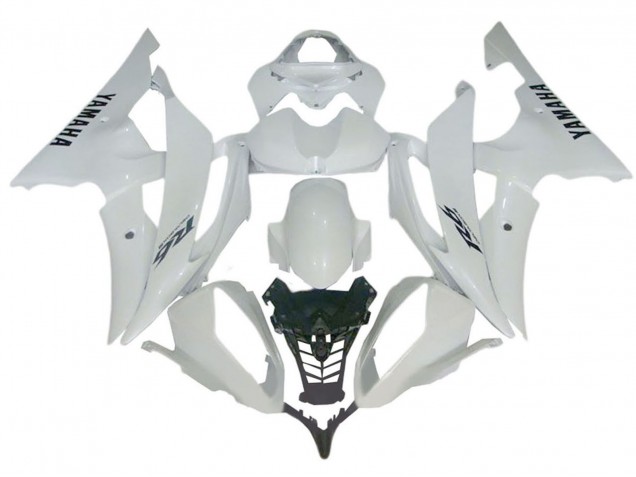 Carénages Moto Yamaha YZF 600 R6 2008-2016 - Blanc Brillant