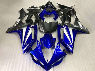 Carénages Moto Yamaha YZF R1 2007-2008 - Bleu Blanc Noir Mat