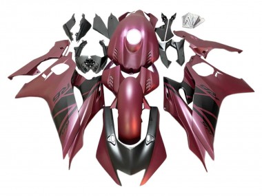 Carénages Moto Yamaha YZF 600 R6 2017-2023 - Rouge Marron Noir Mat