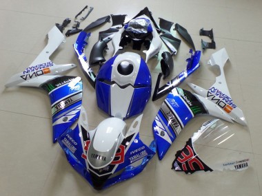 Carénages Moto Yamaha YZF R1 2007-2008 - Blanc Bleu Noir Vert Monstre Yamalube