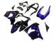 Carénages Moto Kawasaki ZX9R 2000-2001 - Noir Brillant Bleu Flamme Blanc