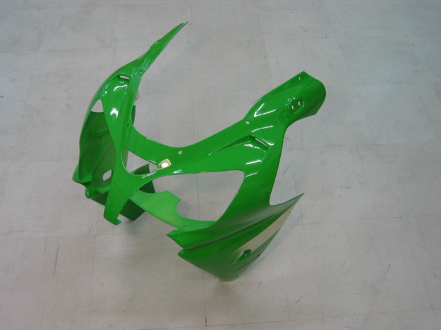 Carénages Moto Kawasaki ZX9R 2000-2001 - Vert Argent Noir