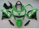 Carénages Moto Kawasaki ZX9R 2000-2001 - Vert Argent Noir