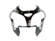 Carénages Moto Kawasaki ZX9R 2002-2003 - Argent Noir Brillant Monstre Elf