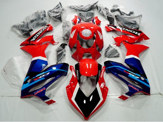 Carénages Moto Honda CBR650R 2019-2020 - Rouge Blanc Bleu Noir Brillant HRC