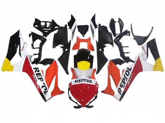 Carénages Moto Honda CBR650R 2019-2020 - Orange Blanc Rouge Jaune Noir Brillant Repsol