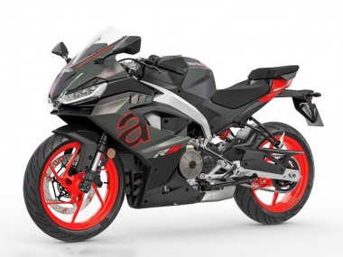 Carénages Moto Aprilia RS457 2024-2025 - Noir Mat Gris Rouge