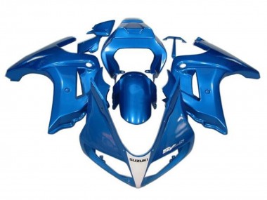 Carénages Moto Suzuki SV650 2003-2013 - Bleu Blanc