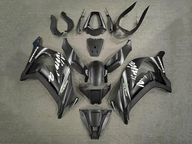 Carénages Moto Kawasaki ZX10R 2011-2015 - Noir Mat Blanc