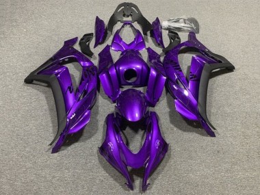 Carénages Moto Kawasaki ZX10R 2011-2015 - Violet Noir Mat