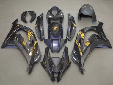 Carénages Moto Kawasaki ZX10R 2016-2020 - Fausse Fibre de Carbone Or