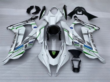 Carénages Moto Kawasaki ZX10R 2016-2020 - Blanc Argent Vert Bleu Noir Trick Star