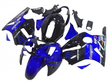 Carénages Moto Kawasaki ZX12R 2002-2006 - Bleu Noir Brillant Elf Bridgestone Monstre