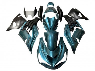 Carénages Moto Kawasaki ZX14R ZZR1400 2012-2024 - Bleu Métallisé Sarcelle