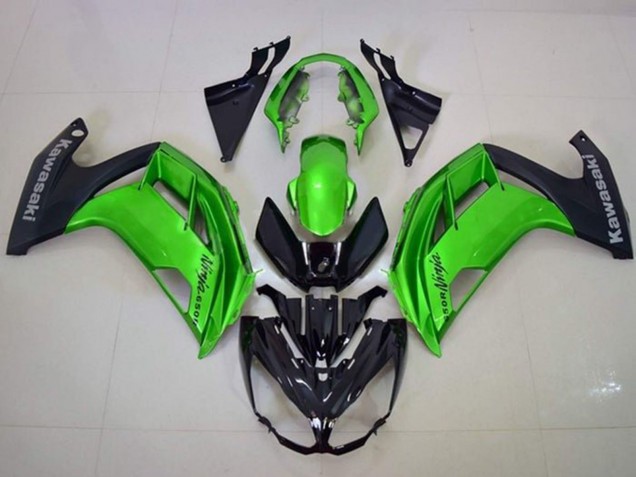 Carénages Moto Kawasaki Ninja 650 EX650 2012-2016 - Vert Noir Mat
