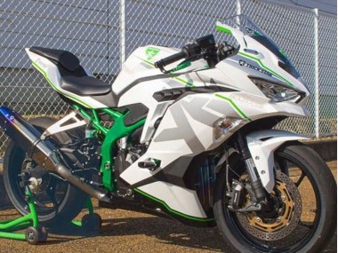 Carénages Moto Kawasaki ZX25R ZX-25R 2019-2025 - Blanc Argent Vert
