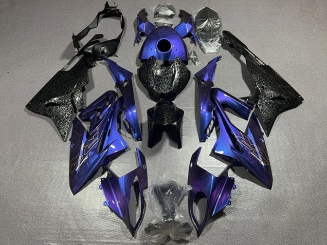 Carénages Moto BMW S1000RR 2015-2016 - Violet Fausse Fibre de Carbone Forgée