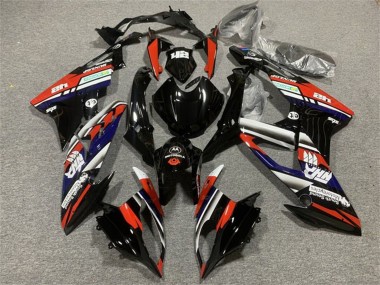 Carénages Moto BMW S1000RR 2015-2016 - Blanc Rouge Bleu Noir Brillant Bande