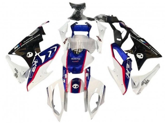Kits Carénage Moto BMW S1000RR 2017-2018 - Blanc Bleu Rouge Noir Brillant